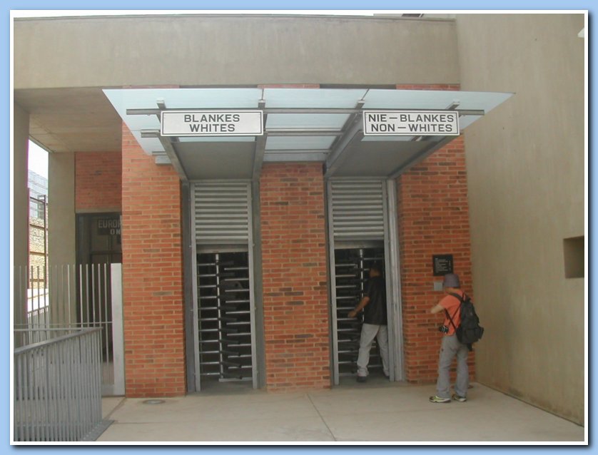 entrance Apartheid museum
